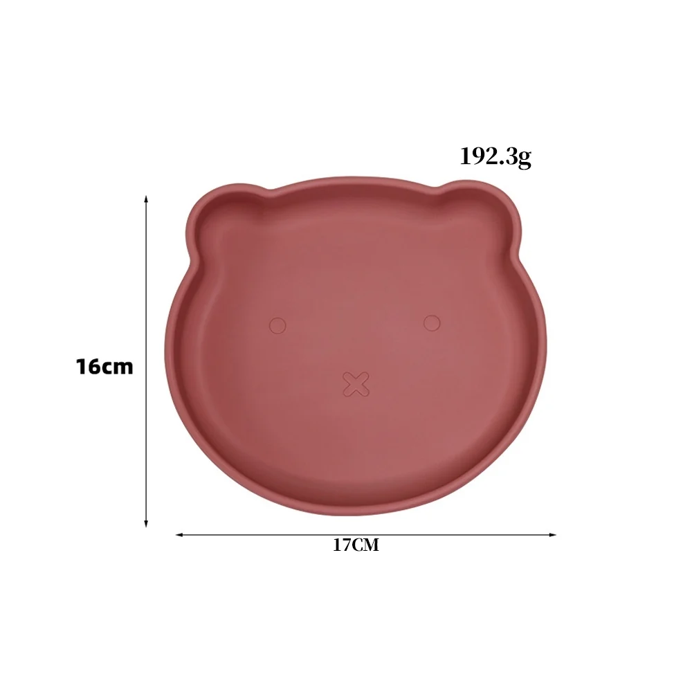Bear divided silicone plate