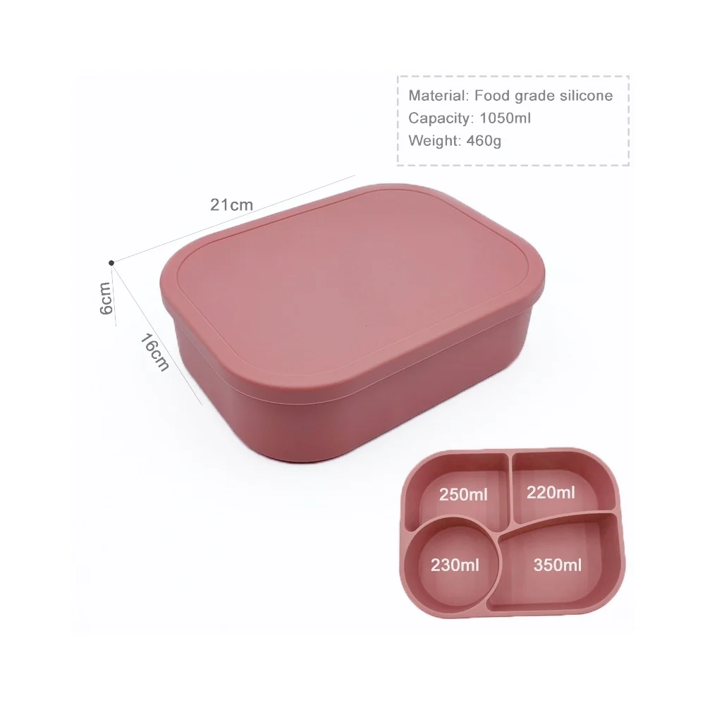 Round Divided Lunch Box