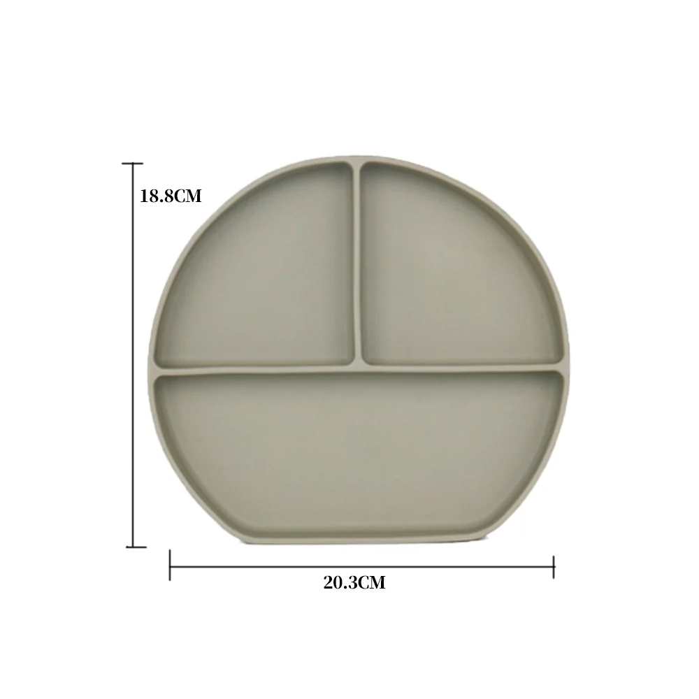Three-Compartment Plate